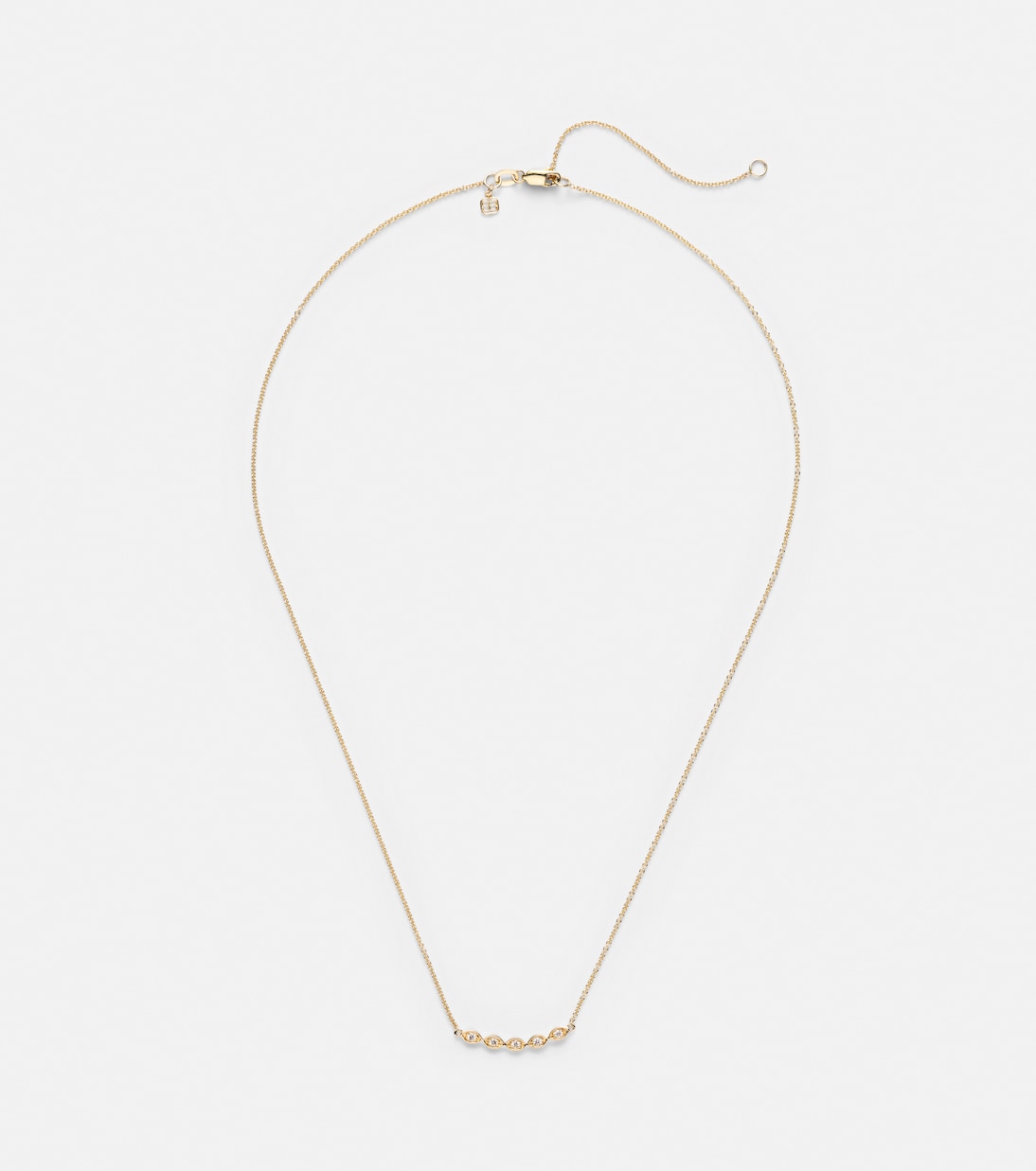 14kt gold necklace with diamonds | Sydney Evan