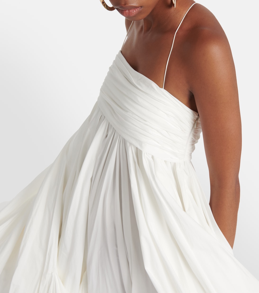 Robe midi Lally en coton | Khaite