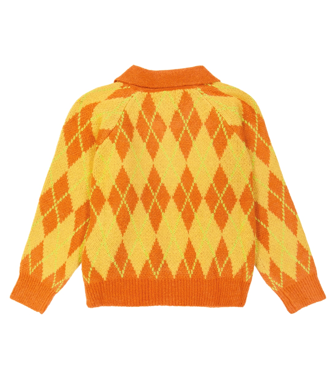 Argyle zip-up sweater | Jellymallow