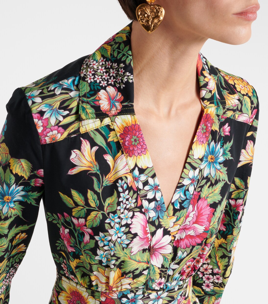 Printed cotton midi dress | Etro