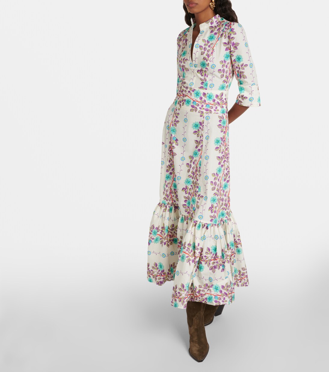 Robe chemise imprimée en coton | Etro