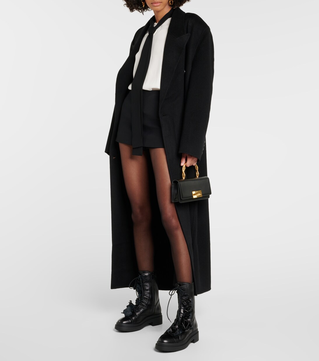 Nari Flowers leather combat boots | Jimmy Choo