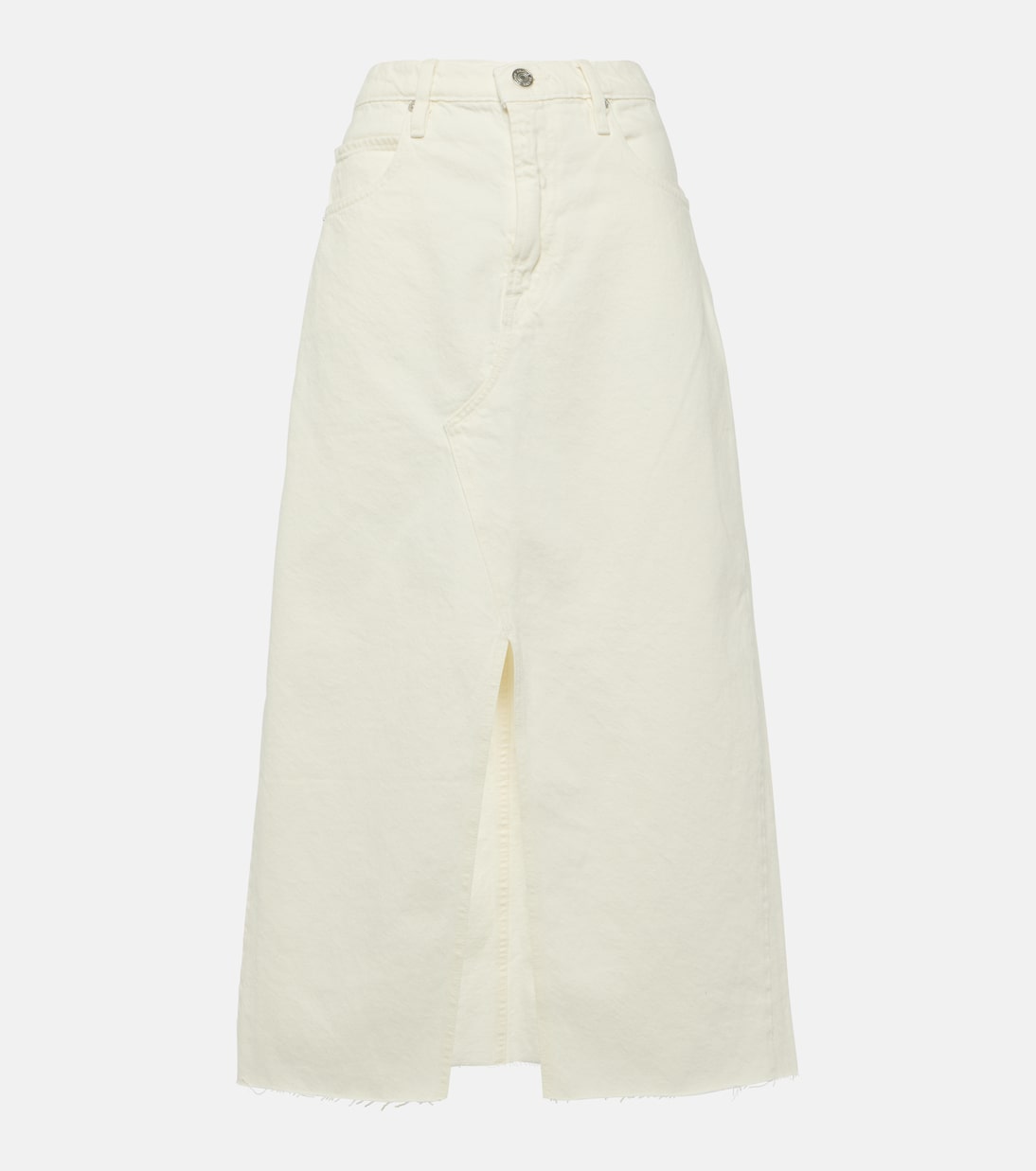 The Midaxi denim midi skirt | Frame