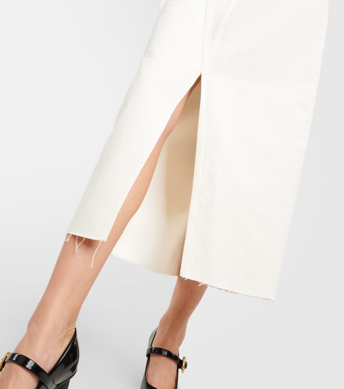 The Midaxi denim midi skirt | Frame