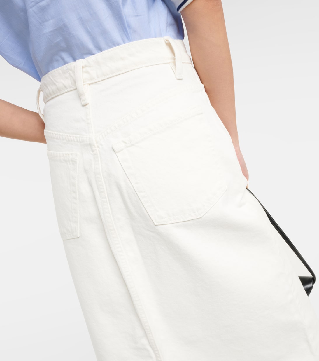 The Midaxi denim midi skirt | Frame