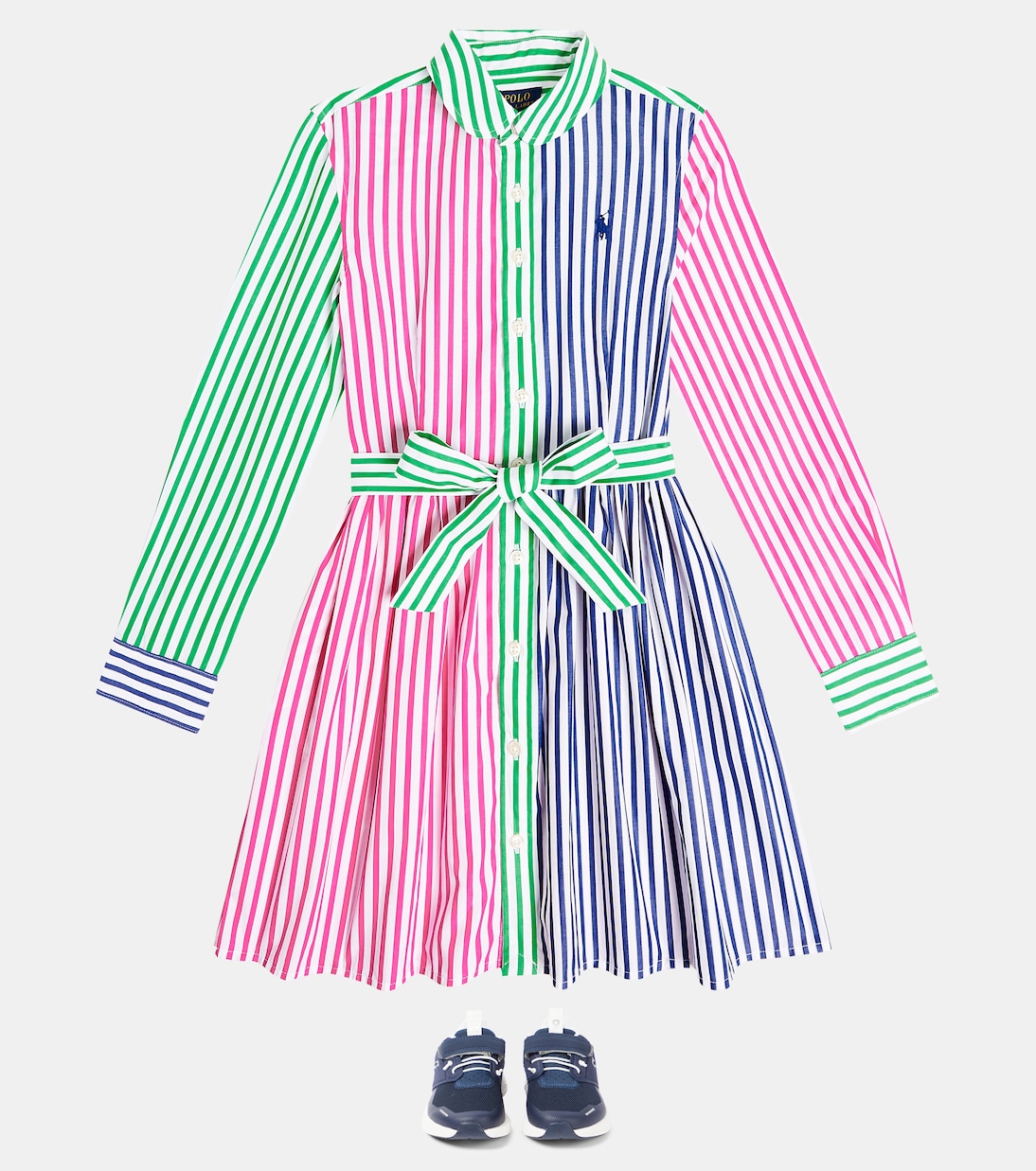 Striped cotton shirt dress | Polo Ralph Lauren Kids