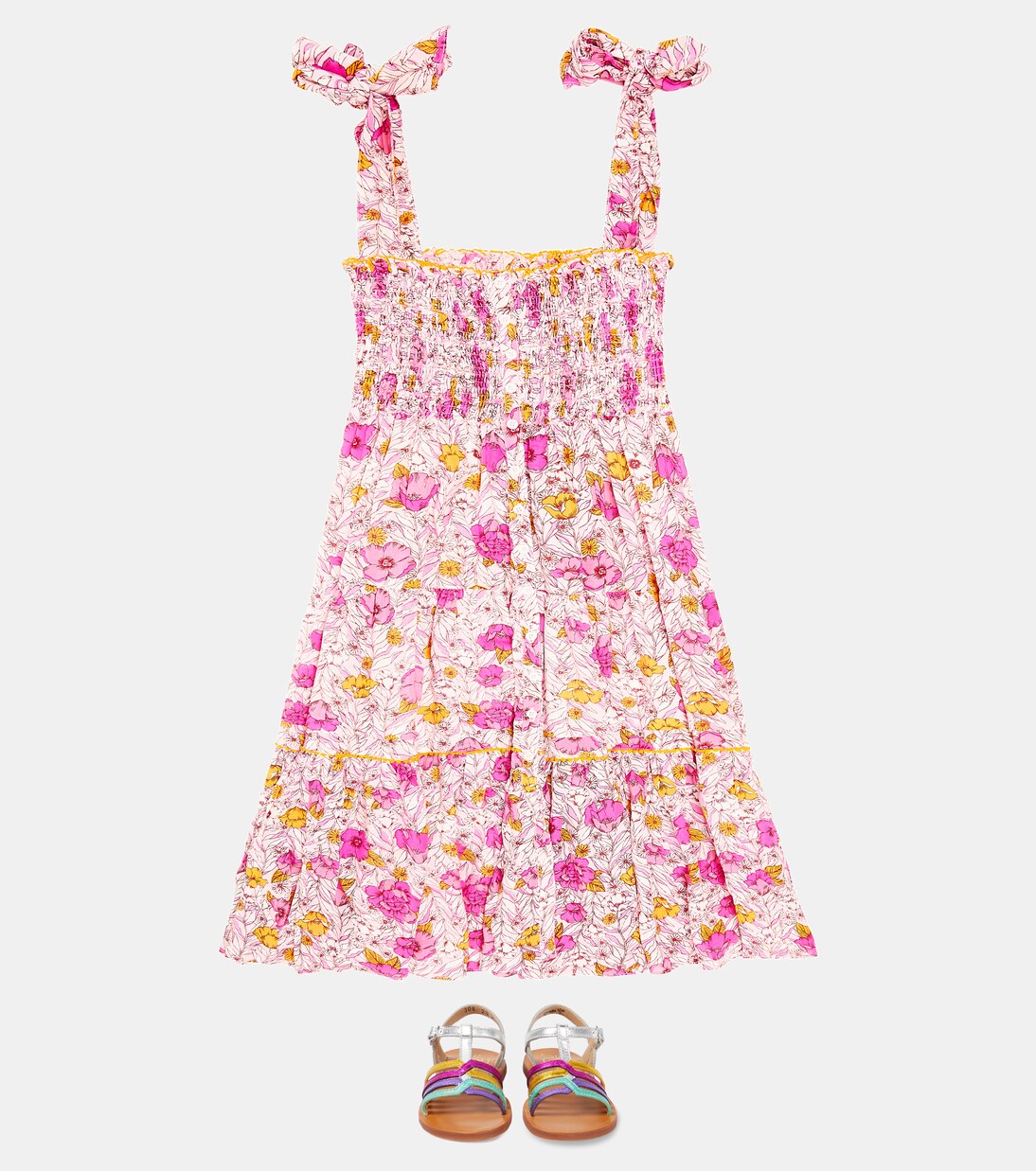 Triny floral dress | Poupette St Barth Kids