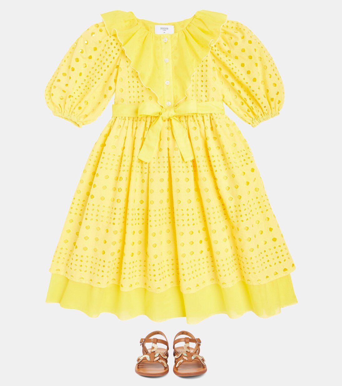 Plagette Multi Daisy leather sandals | Pom d'Api