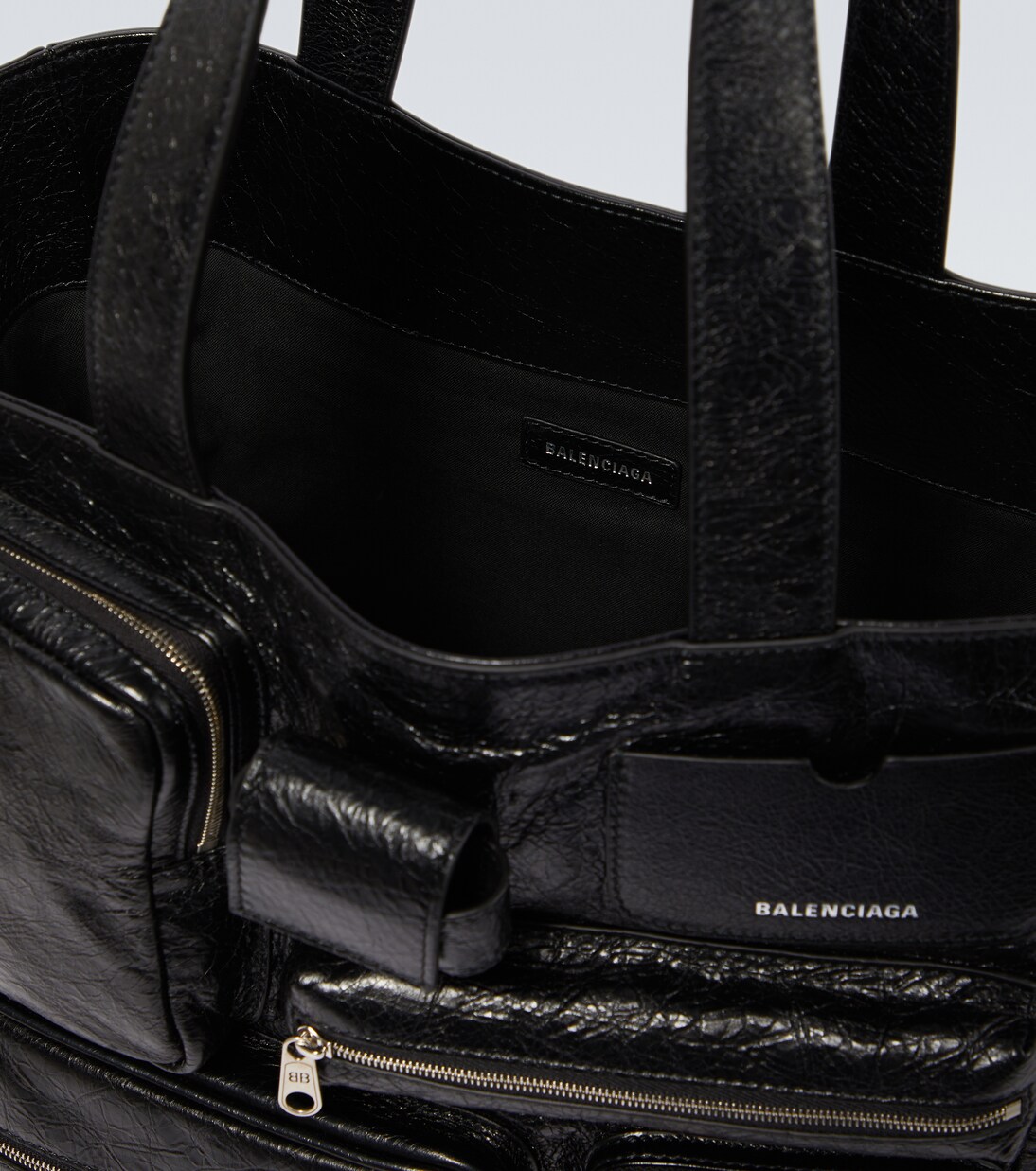 Superbusy distressed leather tote bag | Balenciaga