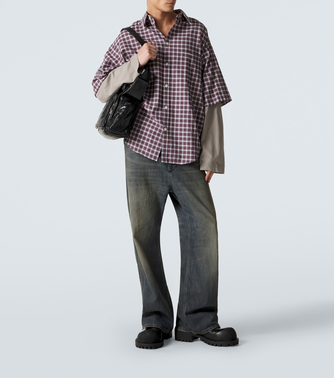 Superbusy distressed leather tote bag | Balenciaga