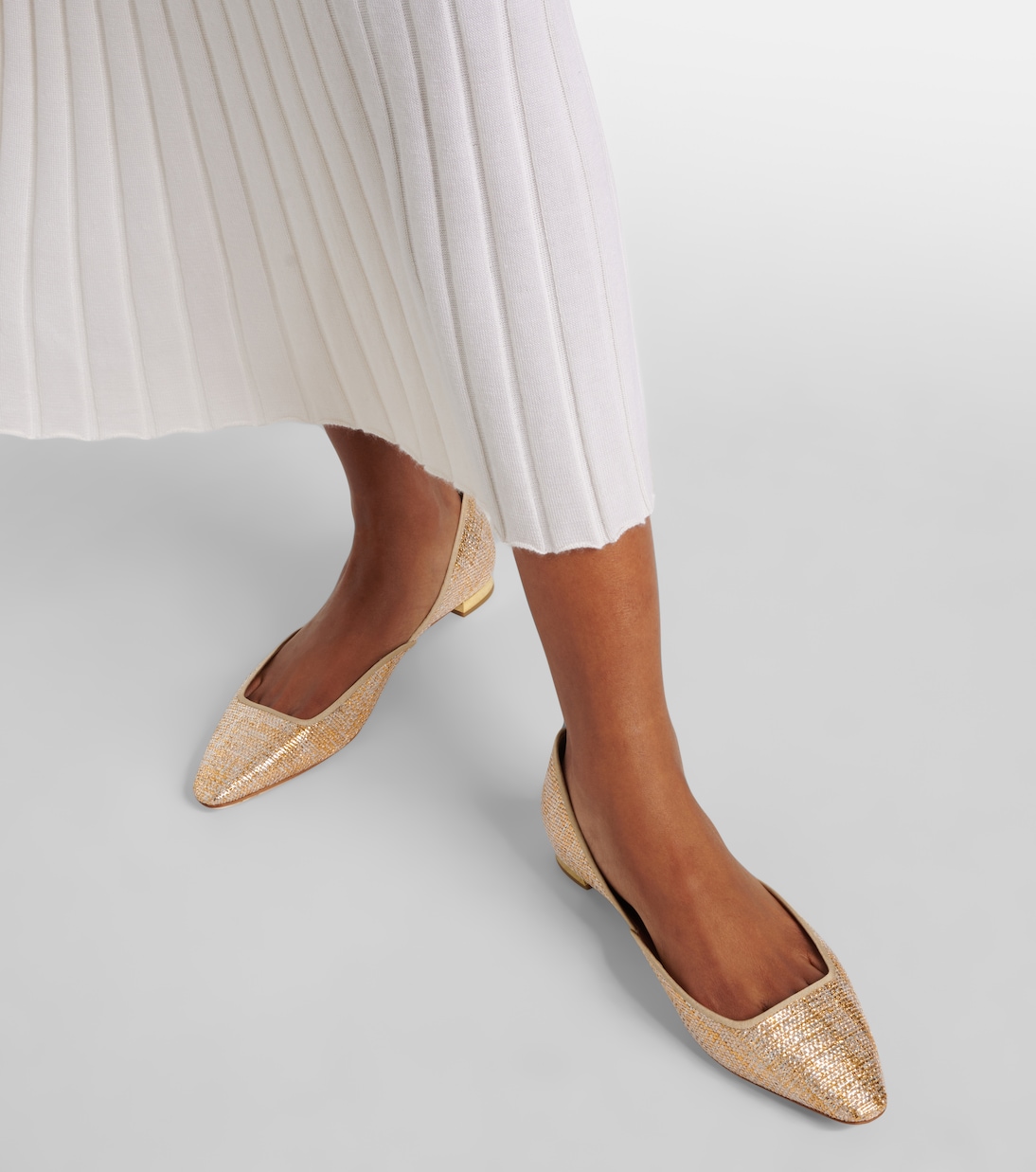 Maia canvas ballet flats | Aquazzura