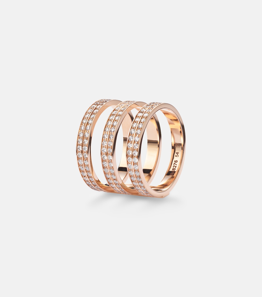 Berbere 18kt rose gold ring with diamonds | Repossi