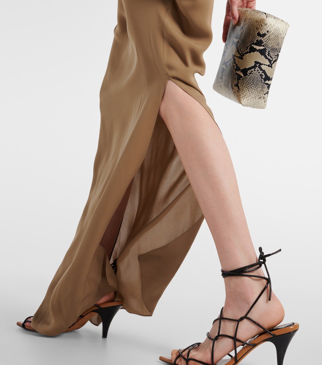 Robe longue Dandora en soie | Khaite