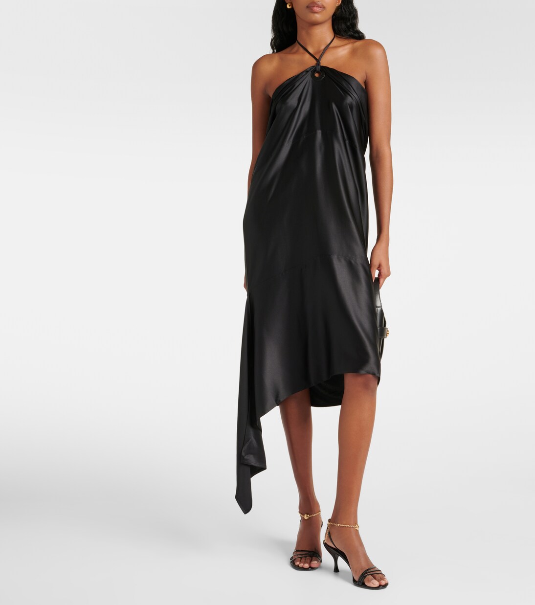 Robe midi en soie mélangée | Ferragamo