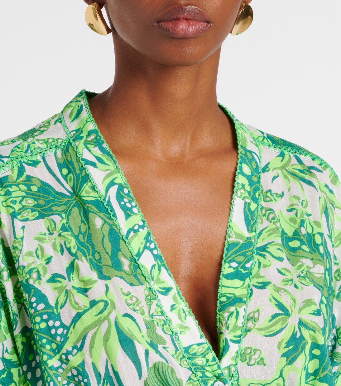 Bedrucktes Maxikleid Mya | Poupette St Barth