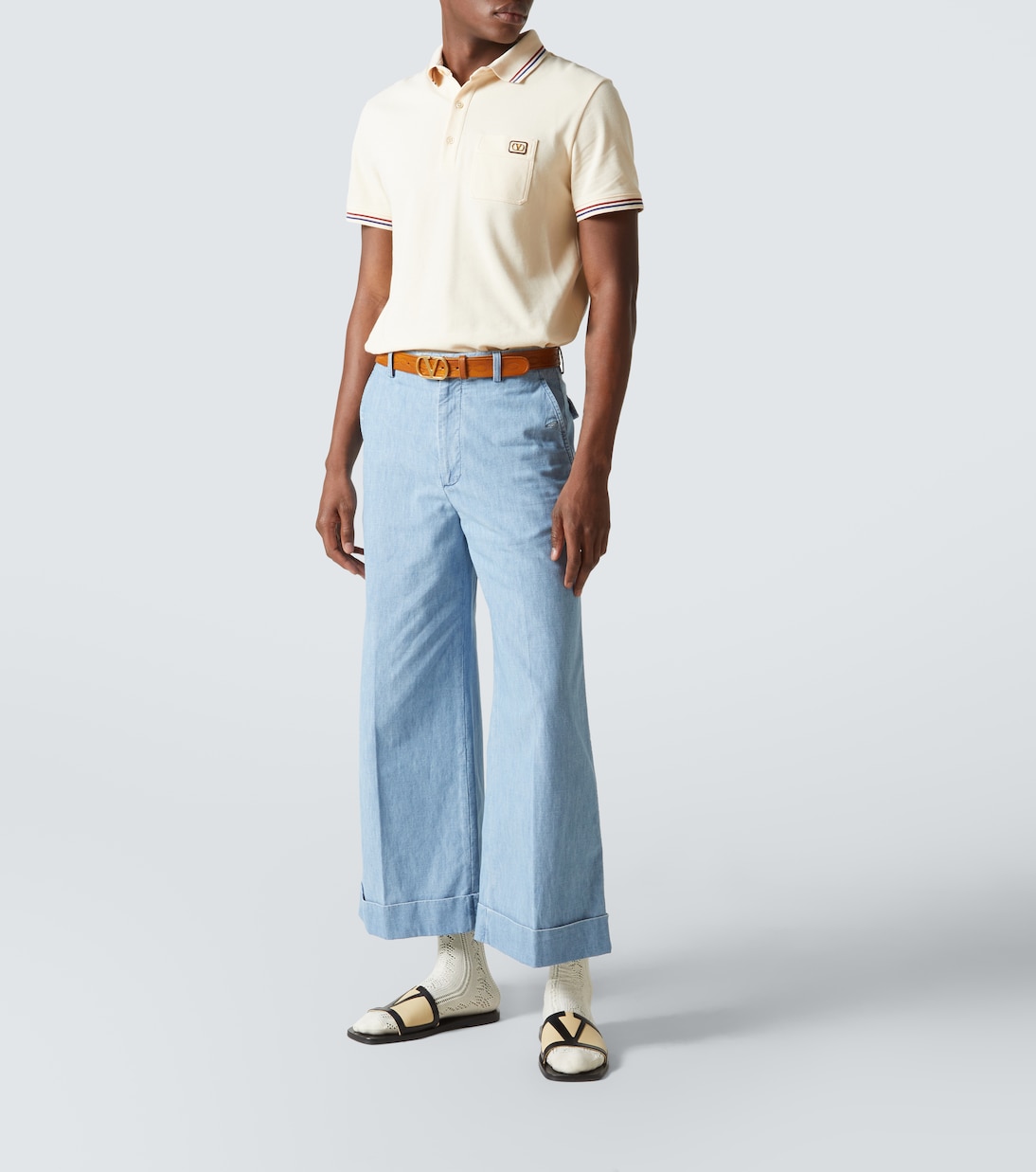 VLogo leather slides | Valentino Garavani