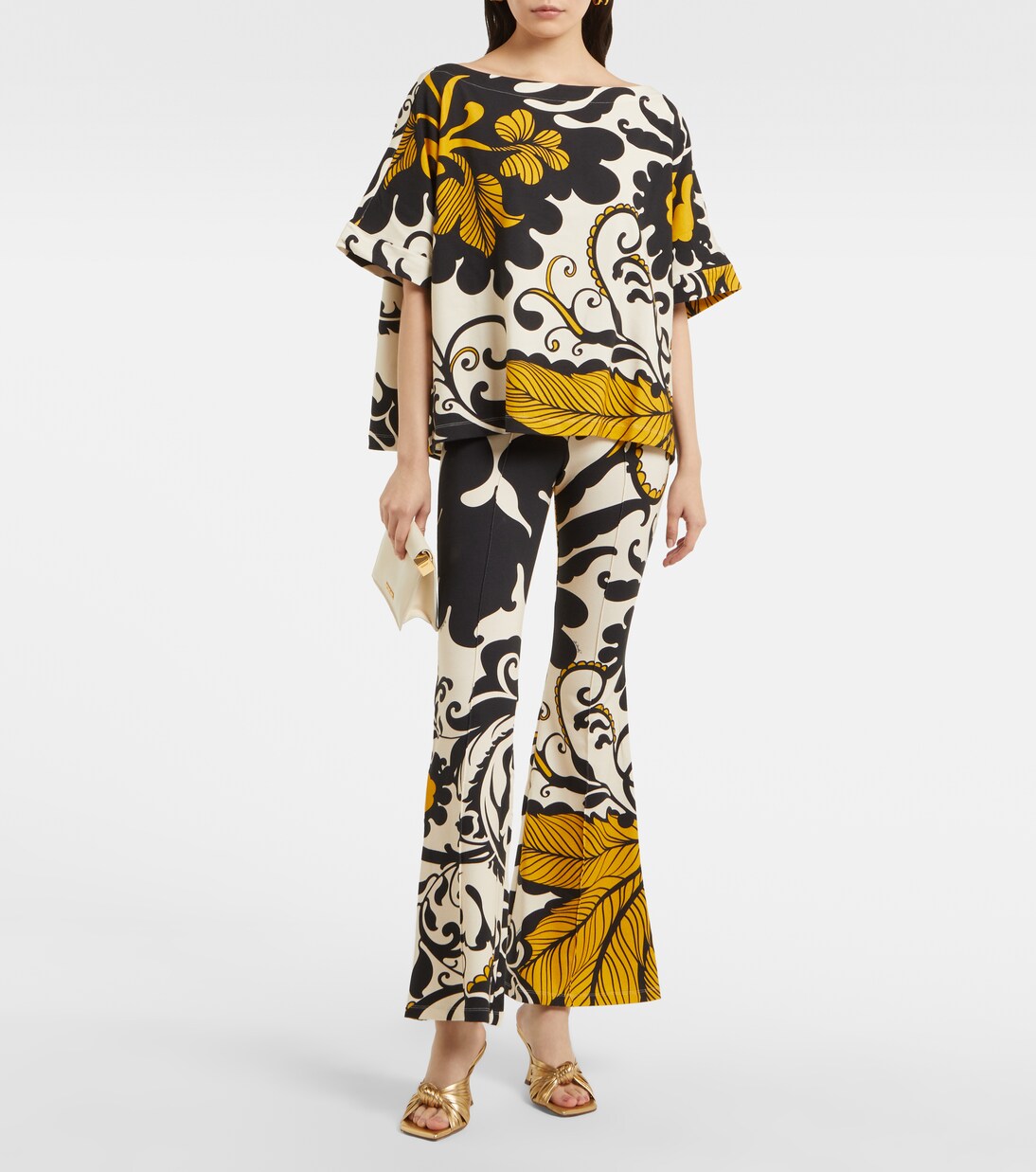 Pantalon évasé Meditation en polaire | La DoubleJ