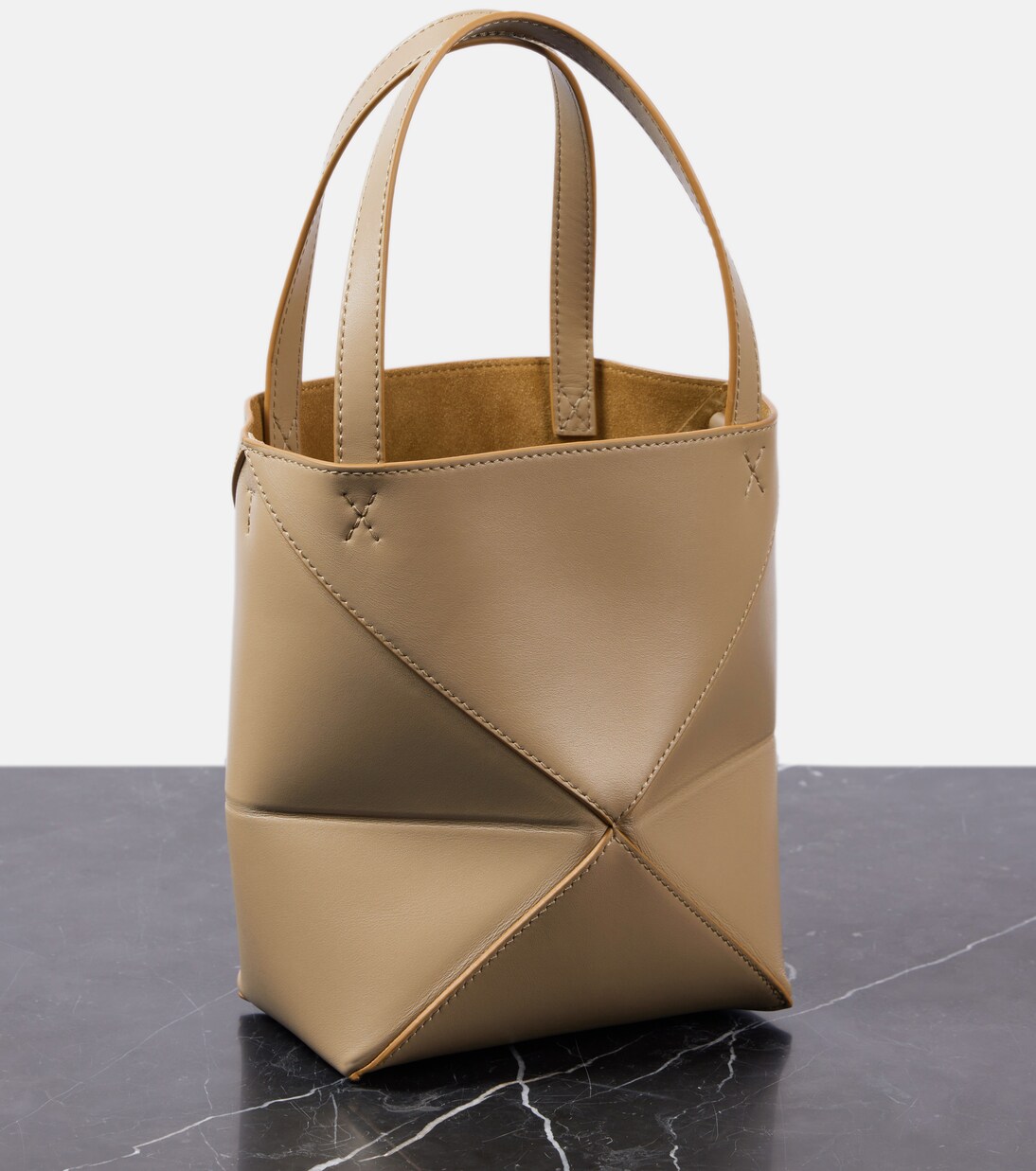 Tote Bag Puzzle Fold Mini aus Leder | Loewe