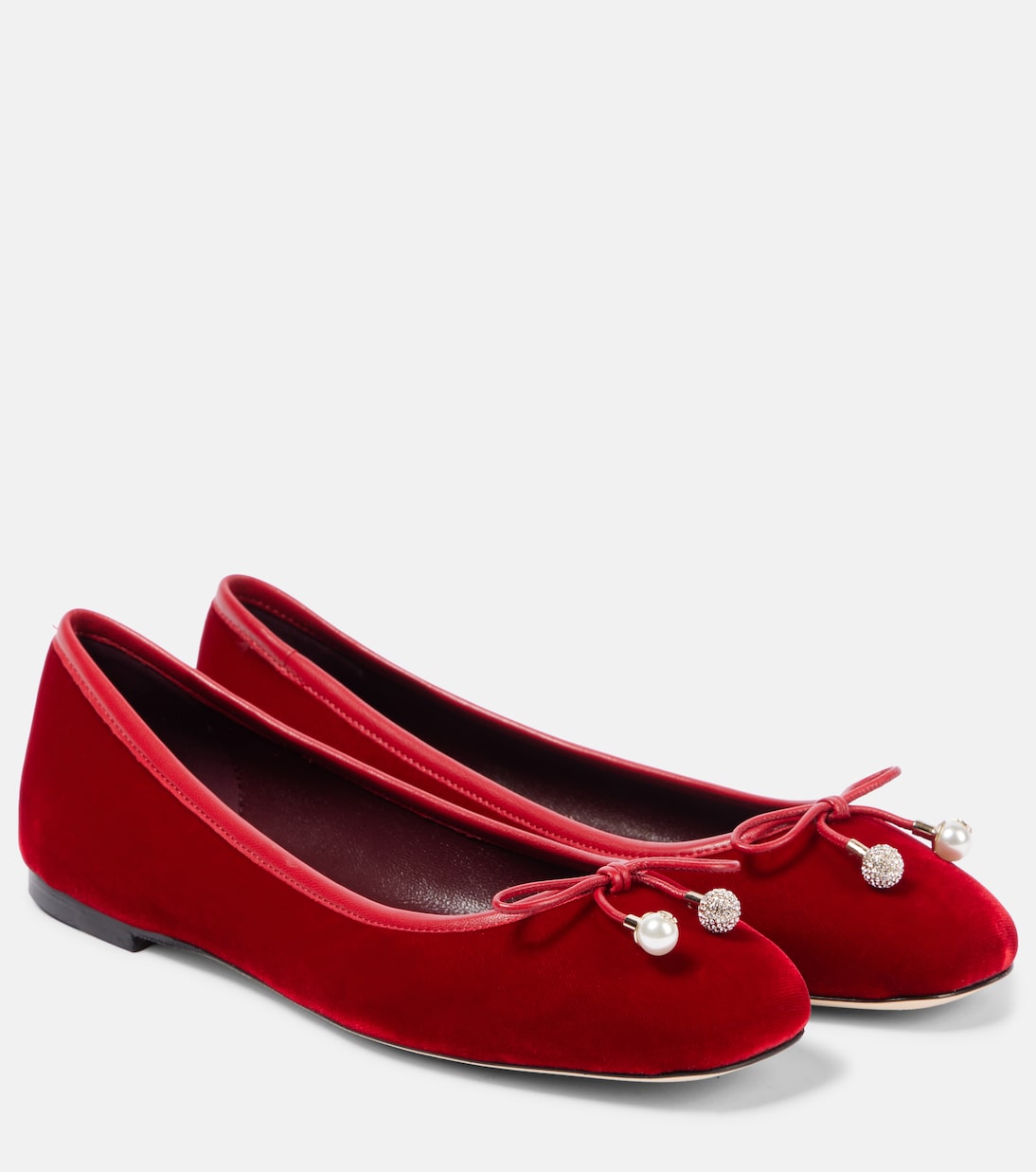 Elme velvet ballet flats | Jimmy Choo
