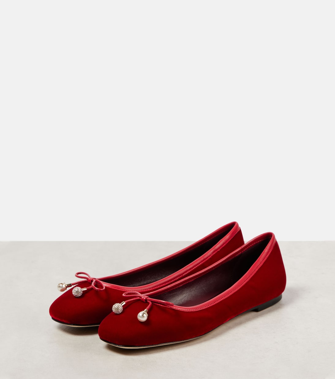 Elme velvet ballet flats | Jimmy Choo