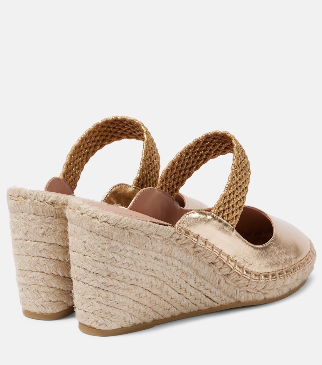 Siena 70 leather espadrille wedges | Malone Souliers