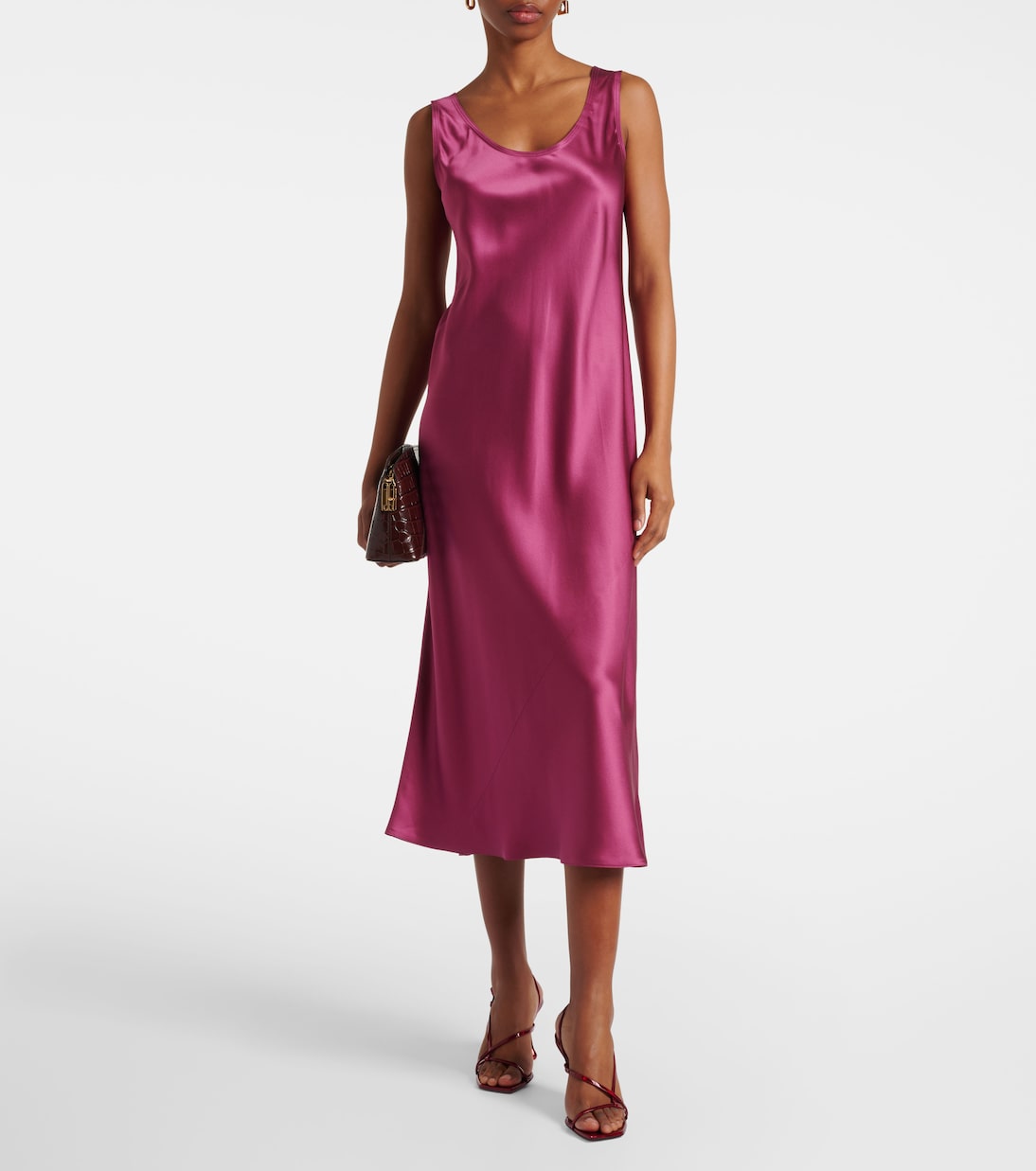 Robe midi Banjo en satin de soie | Max Mara