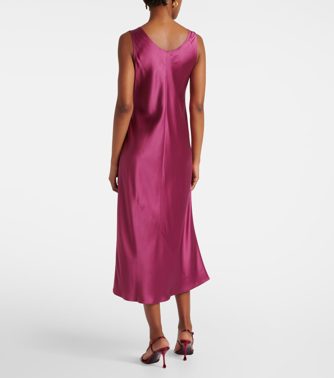 Robe midi Banjo en satin de soie | Max Mara