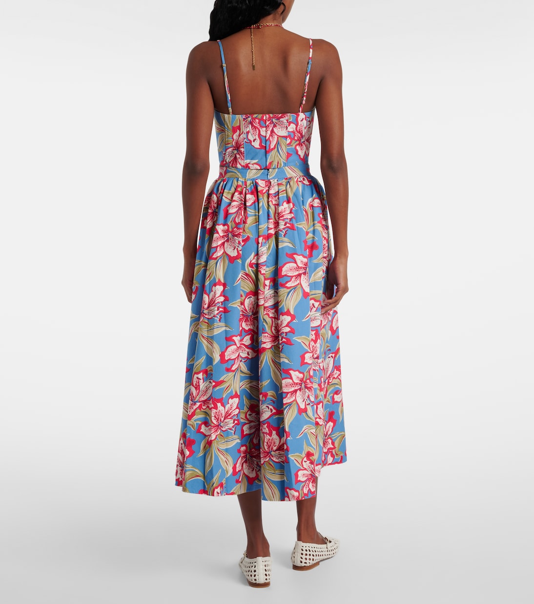 Falda midi de algodón fruncida floral | Polo Ralph Lauren