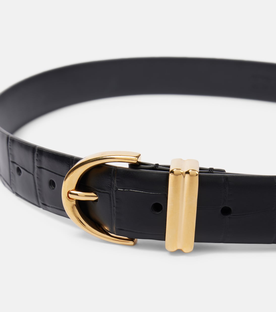 Ceinture Bambi en cuir embossé | Khaite