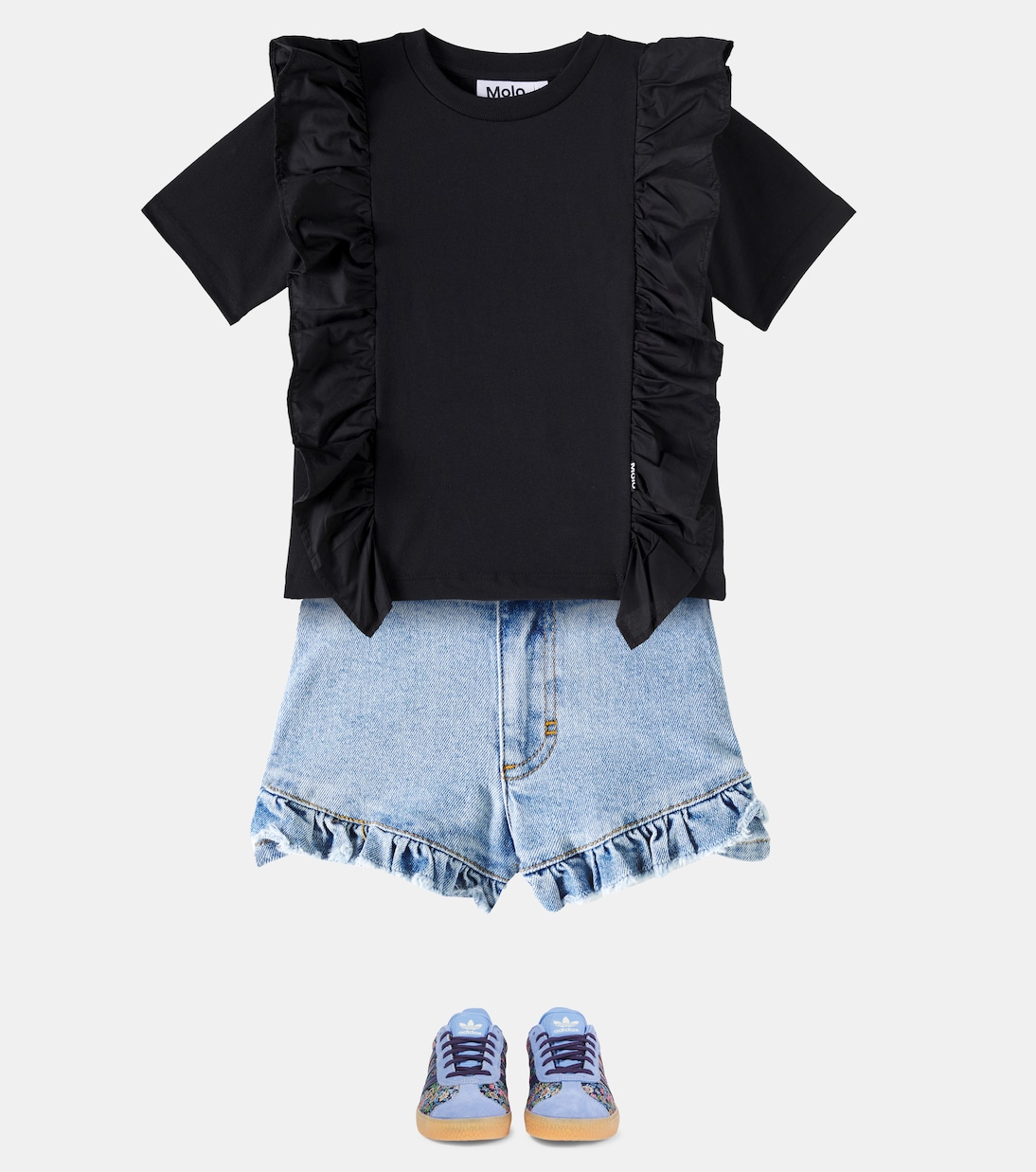 Blusa Riva de algodón con volantes | Molo