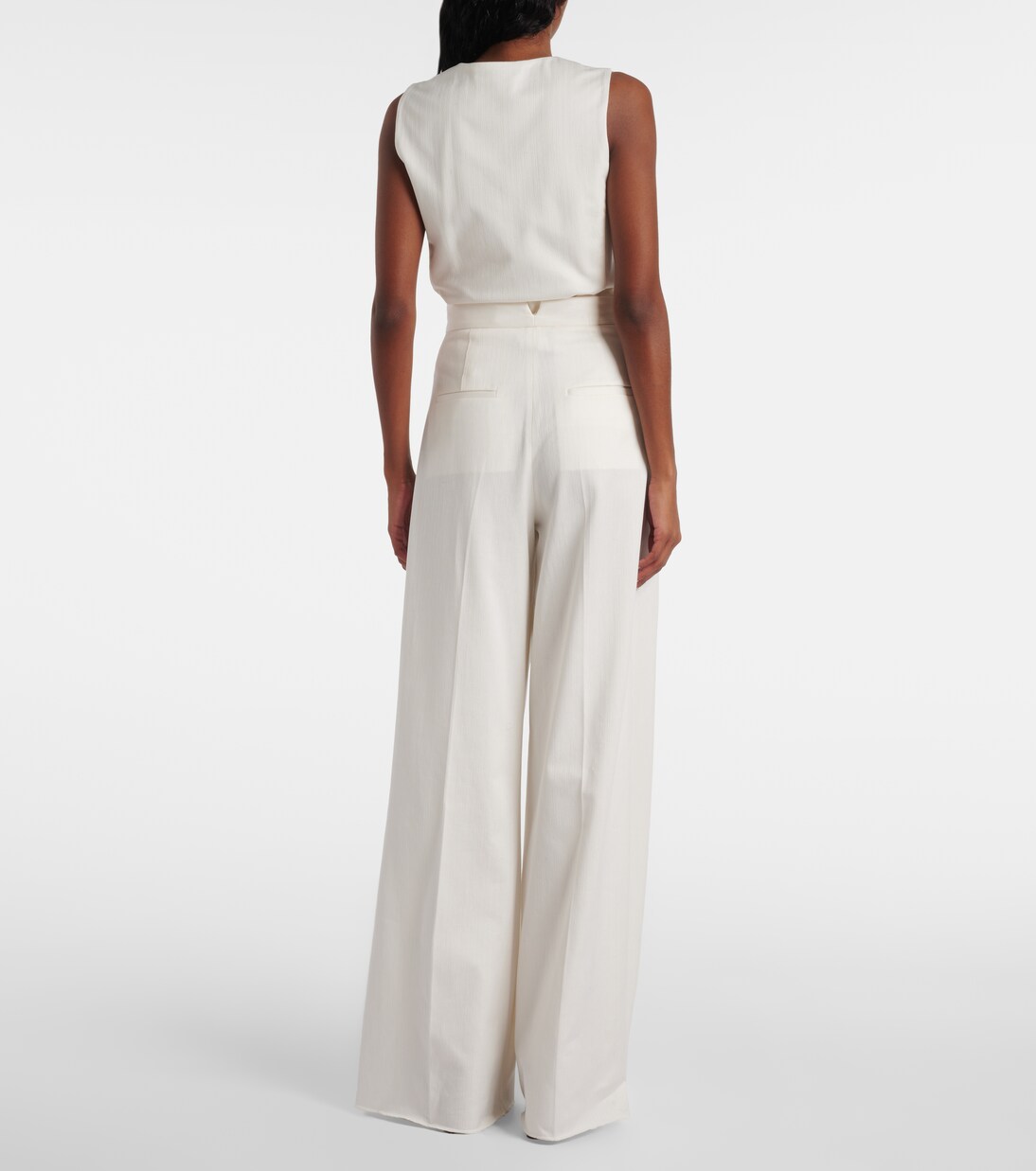 Weite High-Rise-Hose Chenzia aus Baumwolle | Max Mara