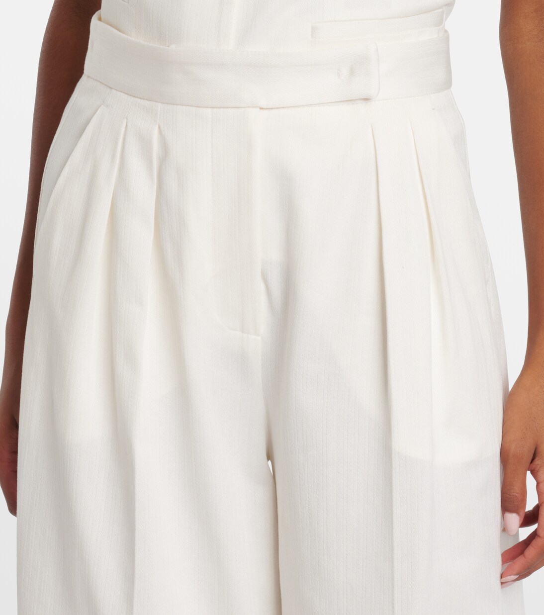 Weite High-Rise-Hose Chenzia aus Baumwolle | Max Mara