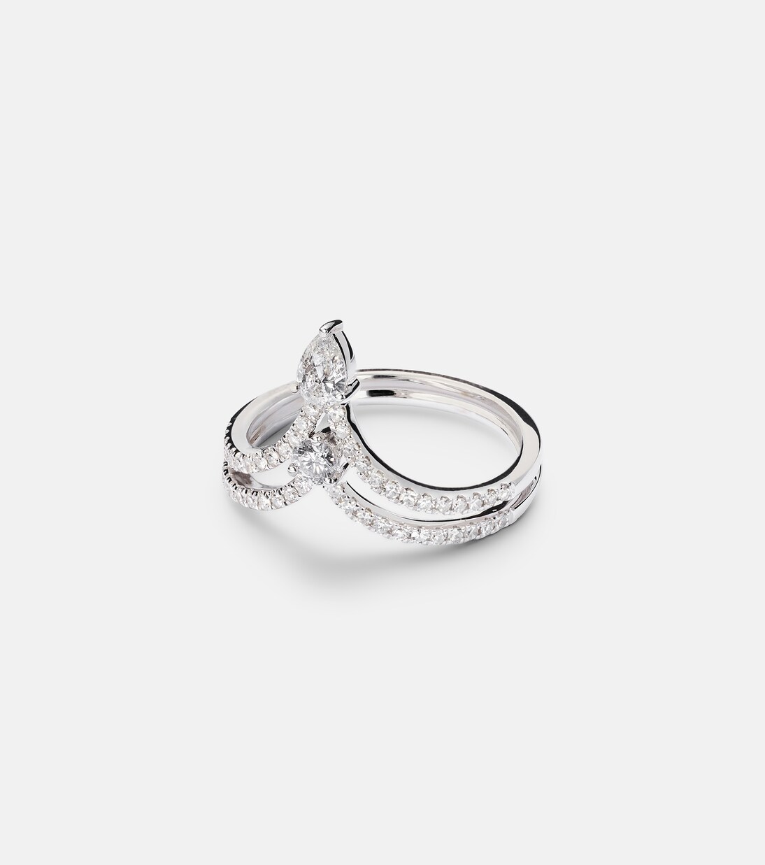 Bague en or blanc 18 ct et diamants | Shay Jewelry