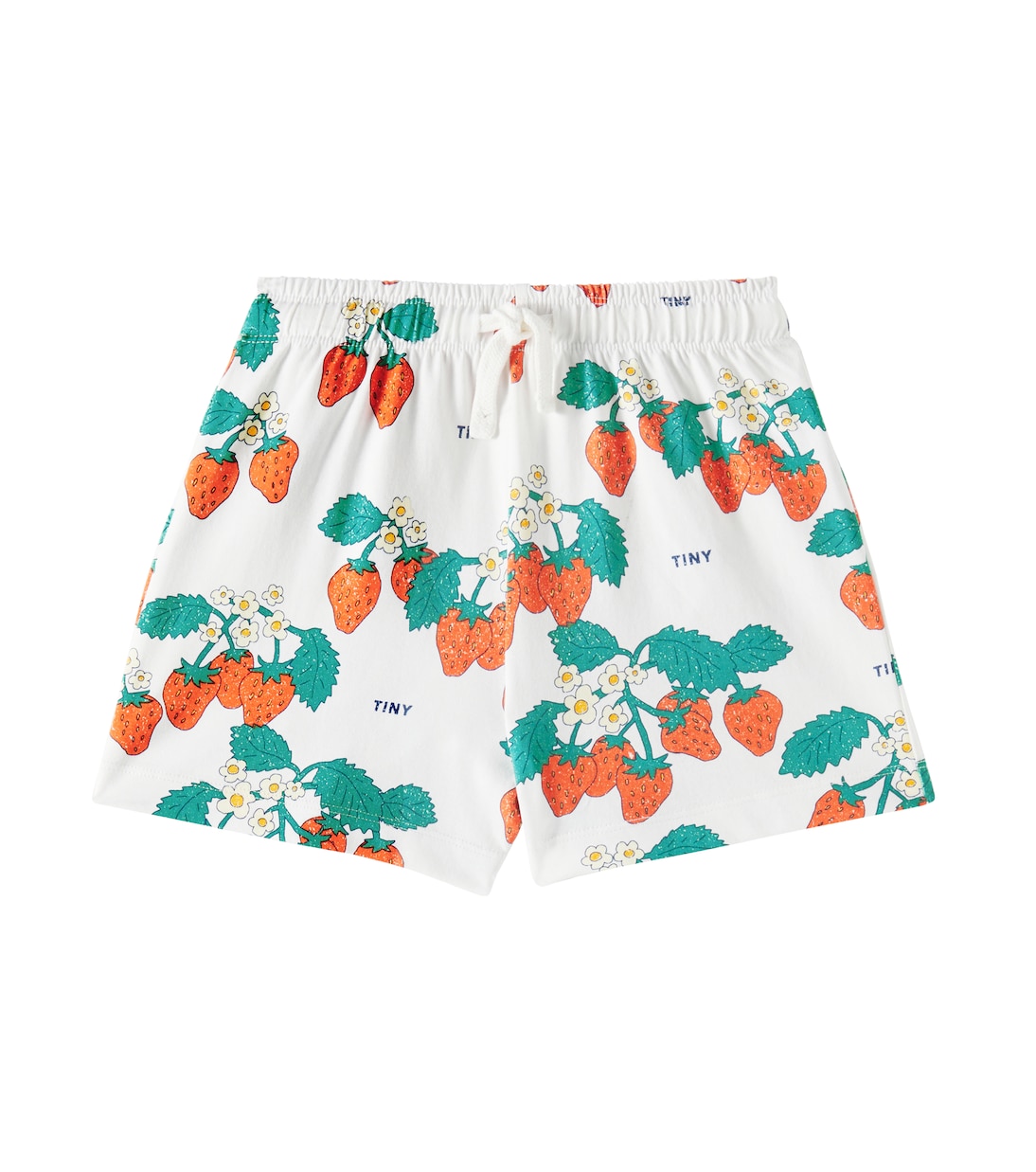 Strawberries cotton jersey shorts | Tinycottons