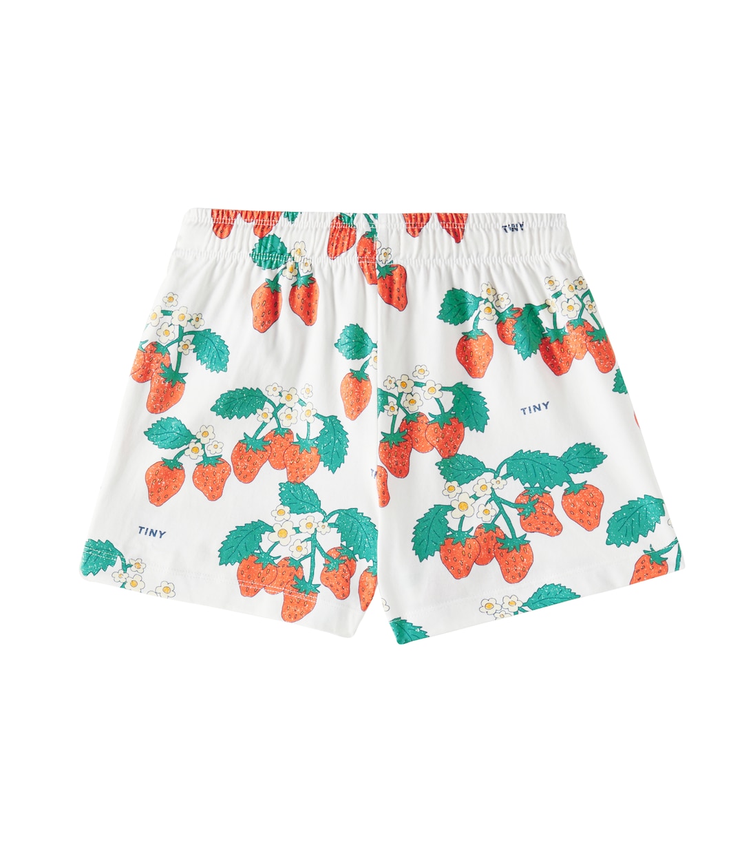 Strawberries cotton jersey shorts | Tinycottons