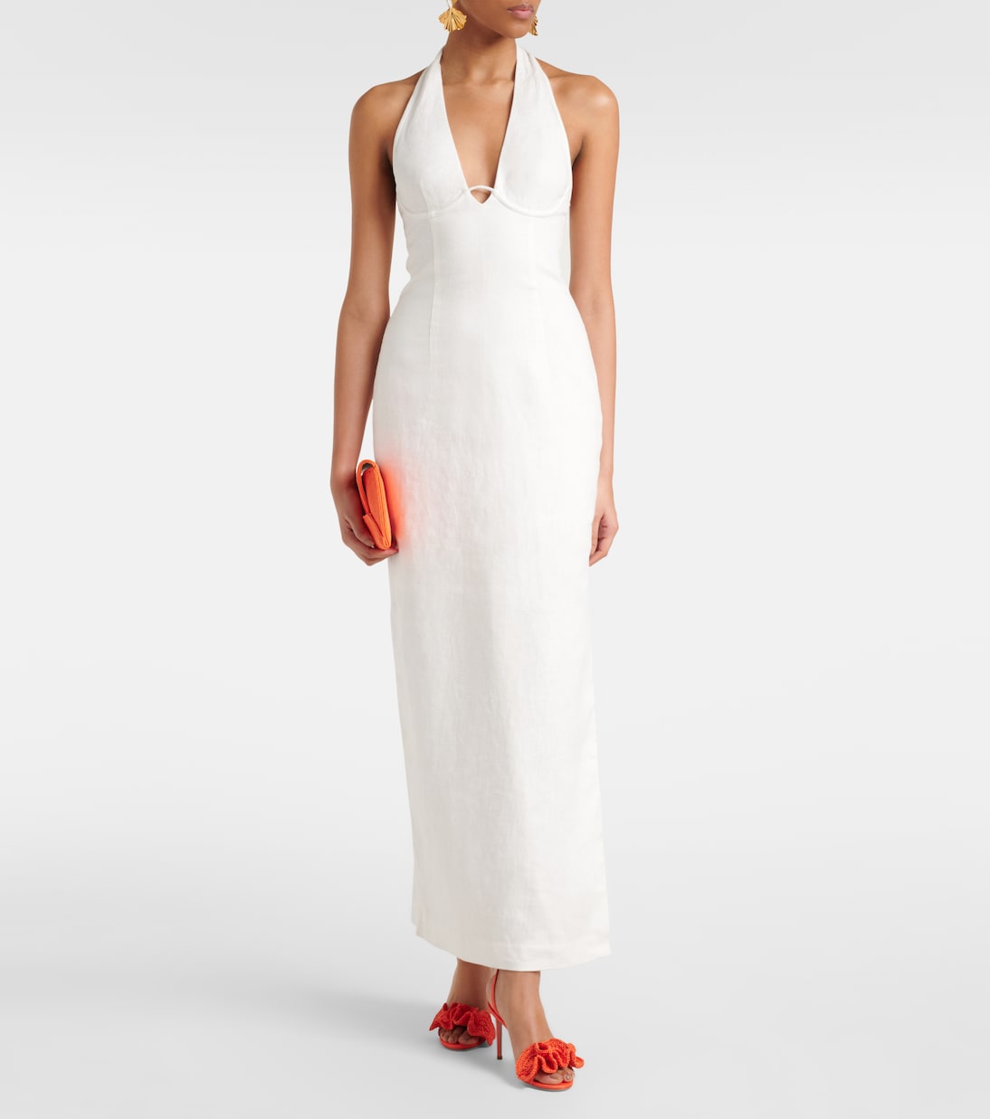 Midikleid Violet aus Leinen | SIR