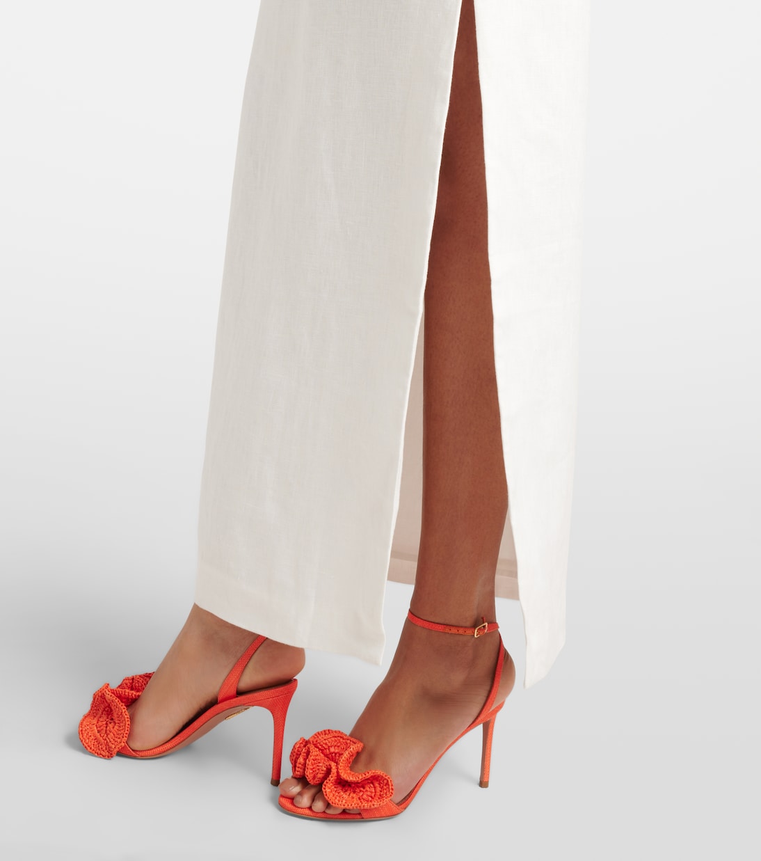 Midikleid Violet aus Leinen | SIR