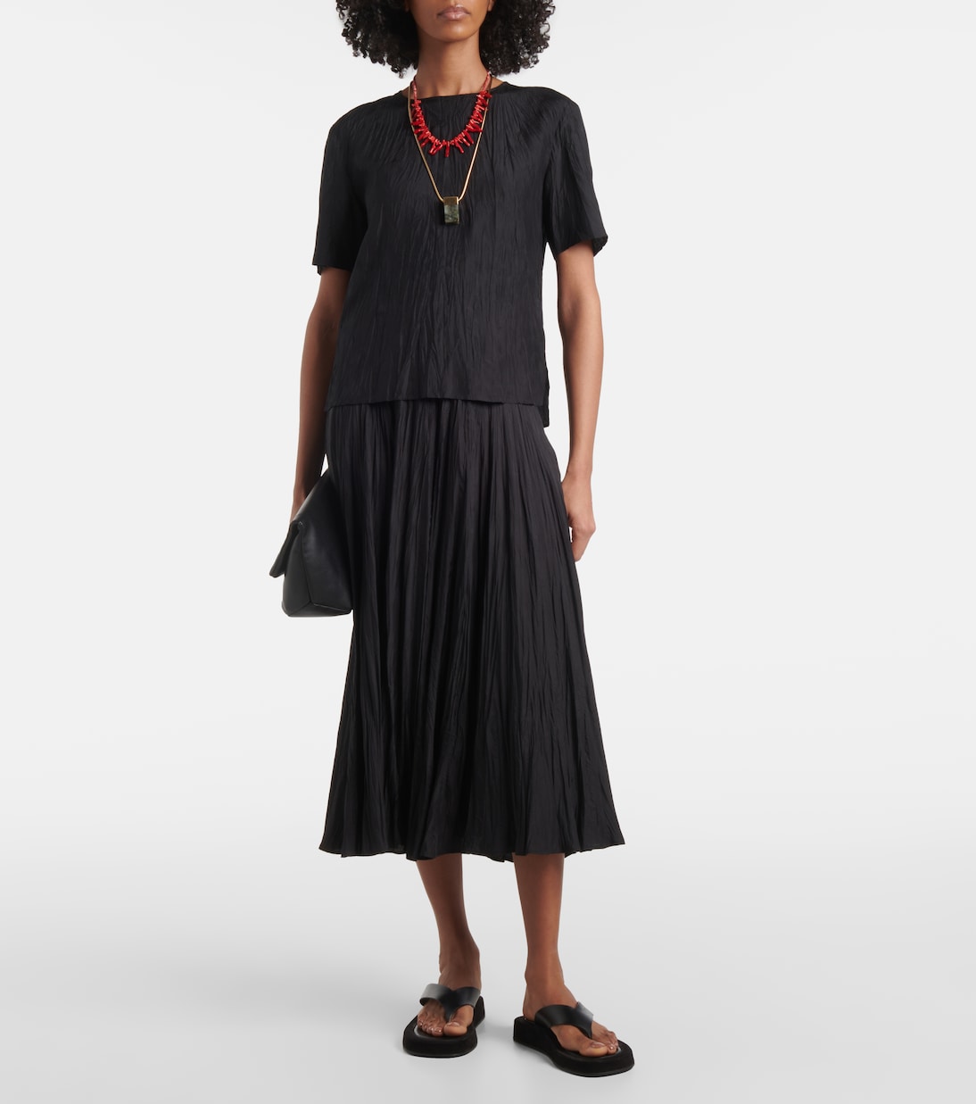 Falda midi Sully de seda  | Joseph