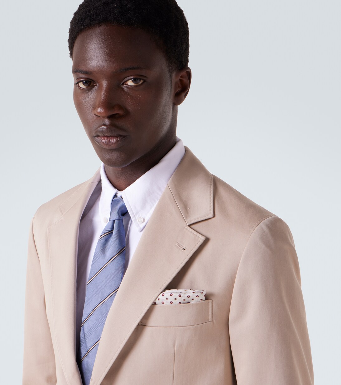 Printed silk pocket square | Brunello Cucinelli