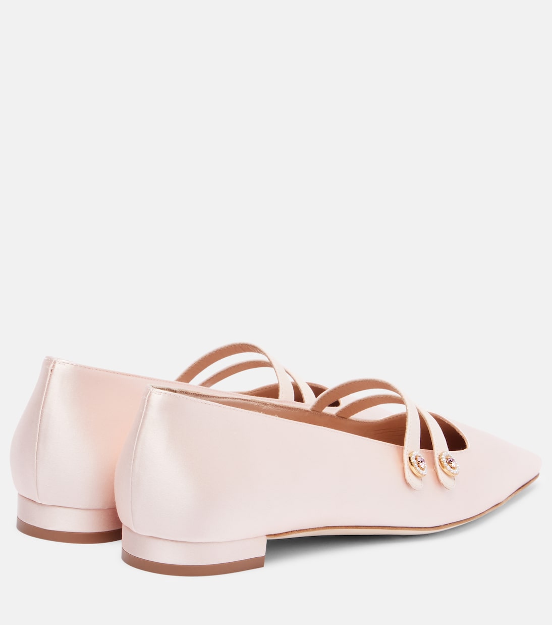 Mary-Jane-Ballerinas Polmana aus Satin | Manolo Blahnik