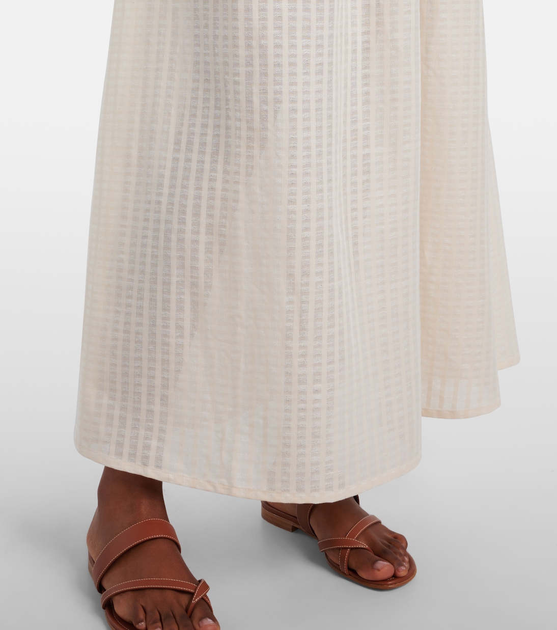 Maxirock Rafaela aus Baumwolle und Leinen | Asceno