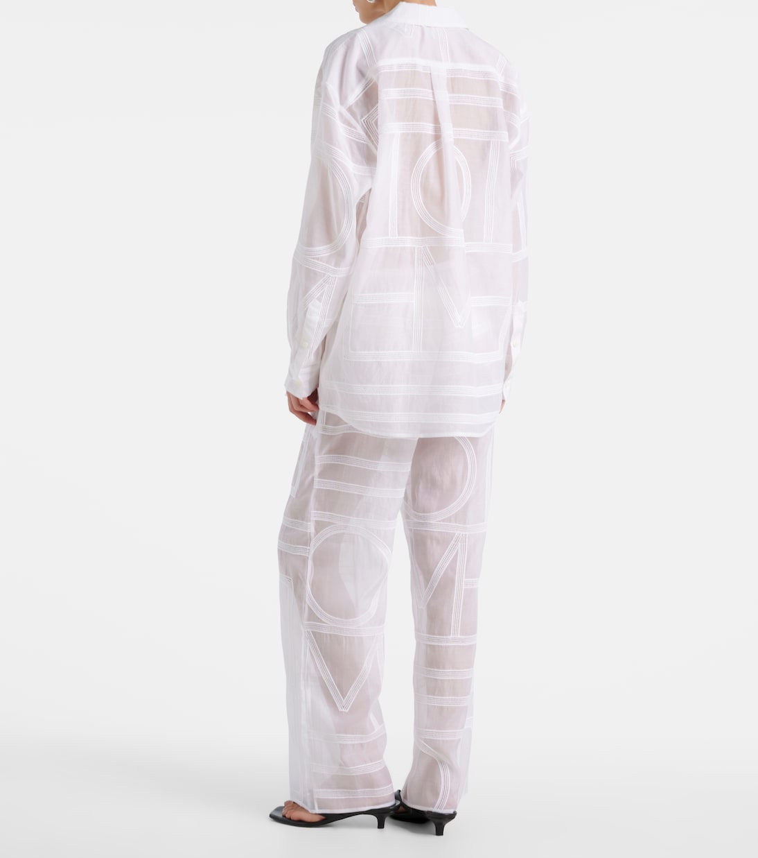 Besticktes Hemd aus Voile | Toteme