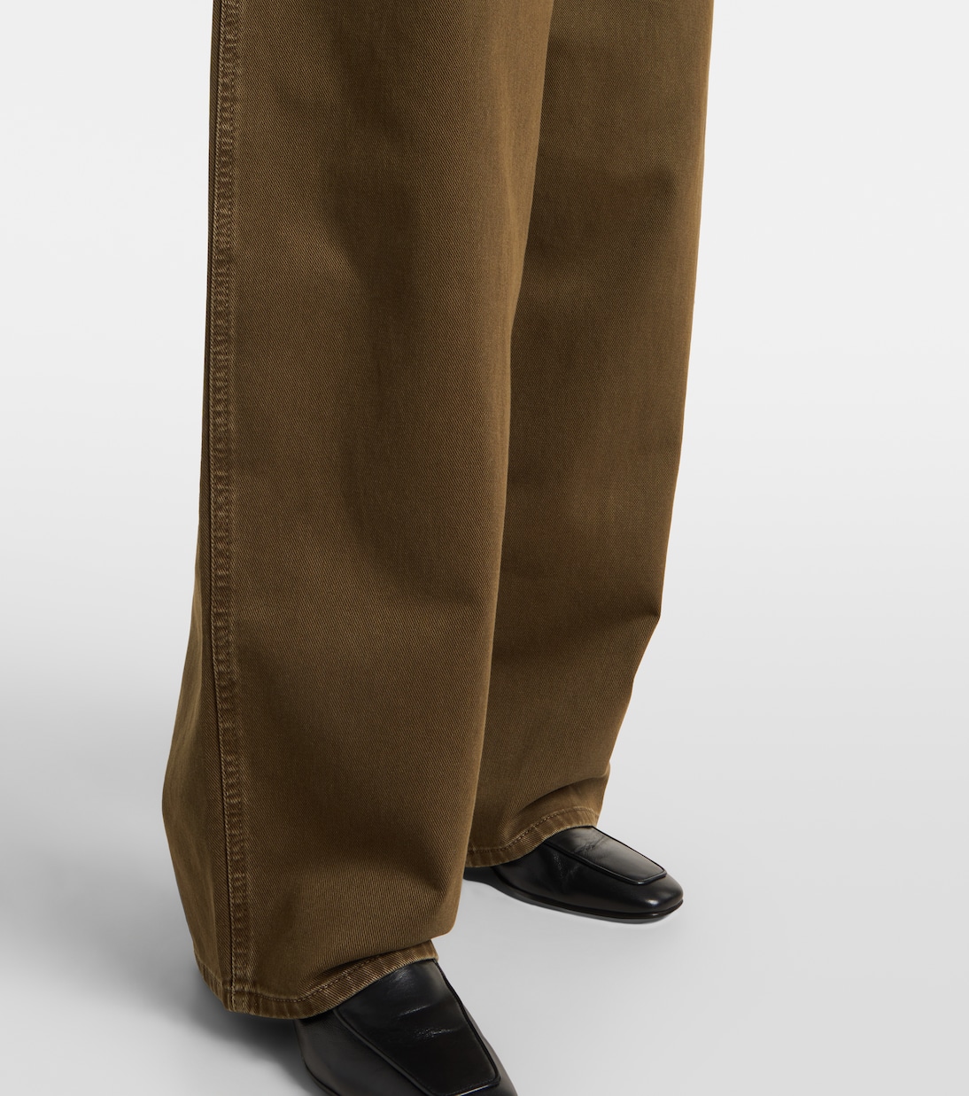 高腰阔腿牛仔裤装 | Lemaire