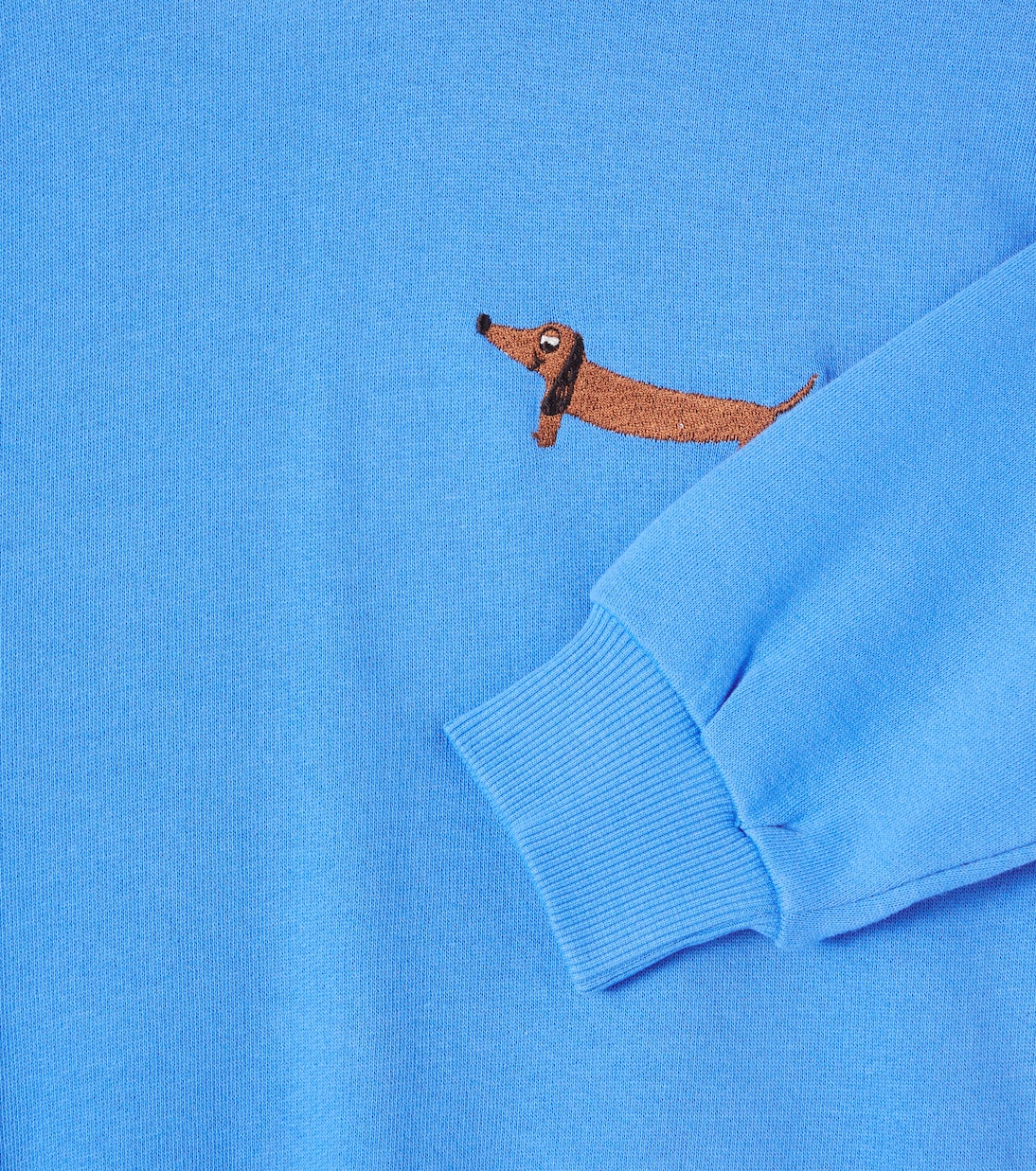 Dog embroidered cotton jersey sweatshirt | Mini Rodini