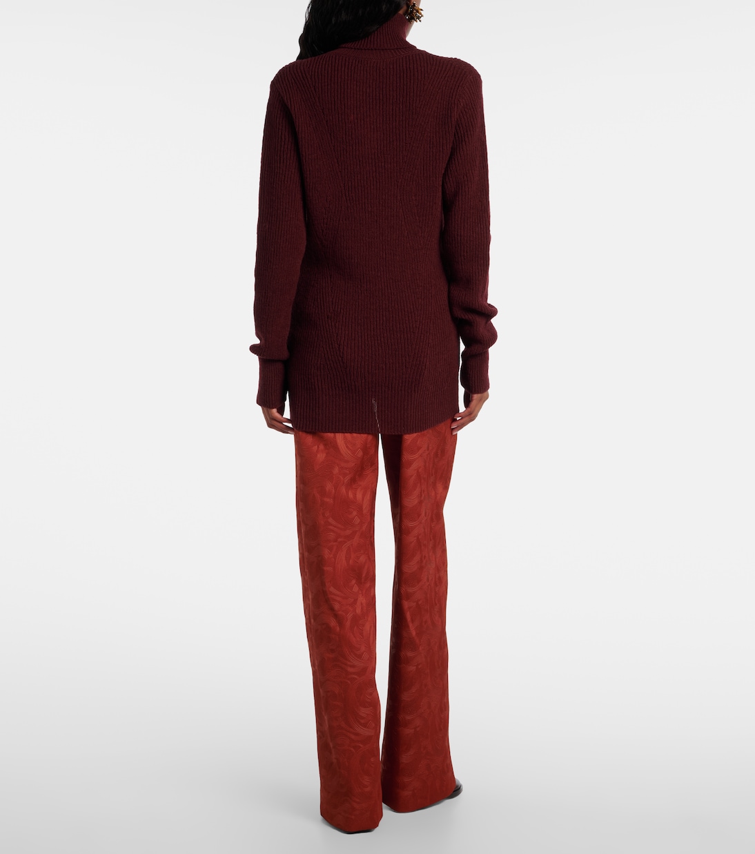 Rollkragenpullover aus Rippstrick | Dries Van Noten