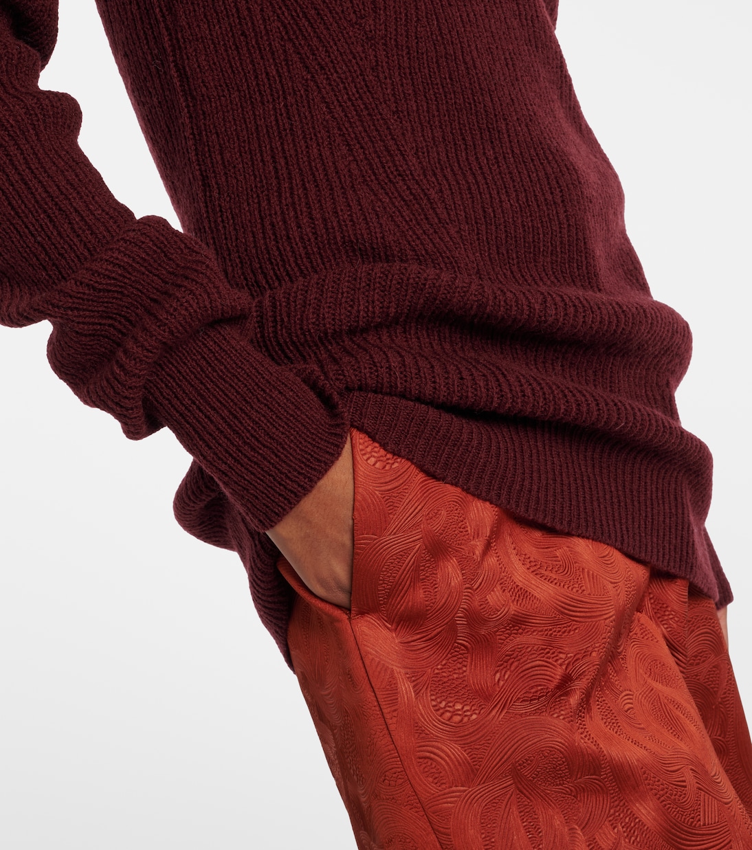 Rollkragenpullover aus Rippstrick | Dries Van Noten
