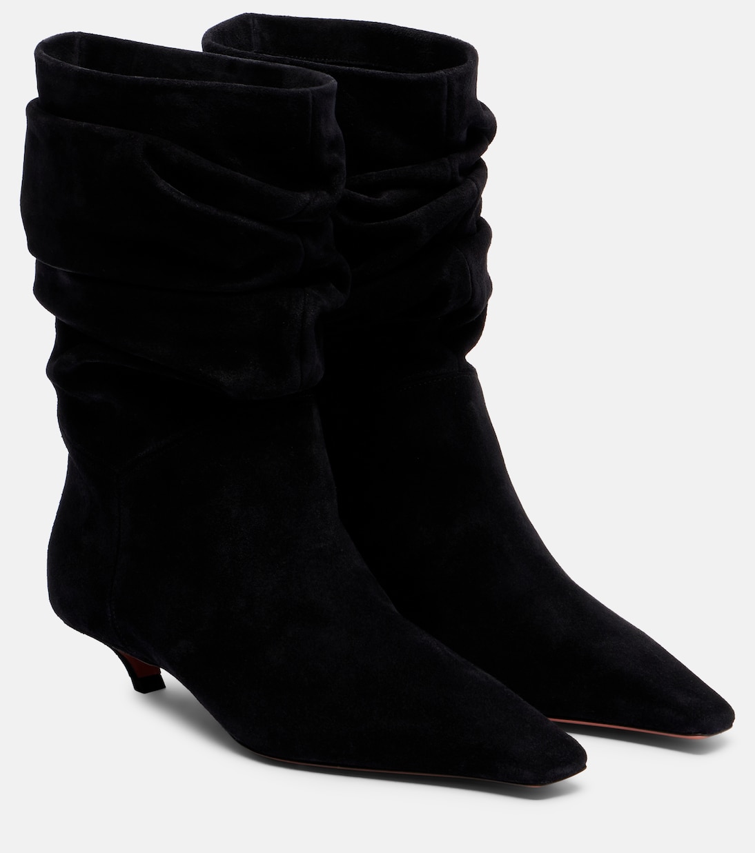 Jamie 25 suede ankle boots | Amina Muaddi