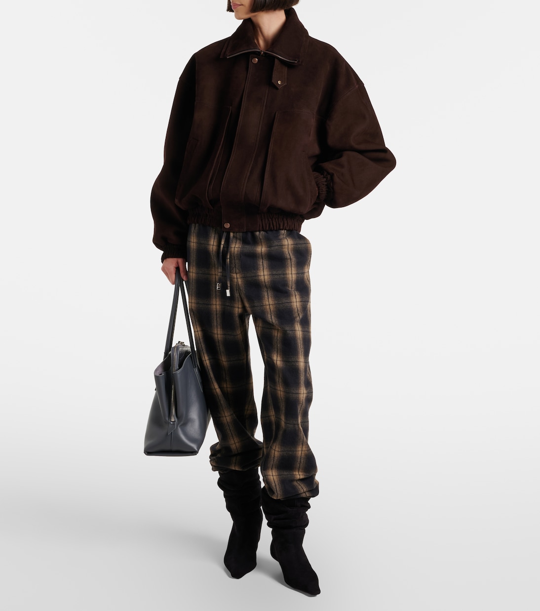 Jamie 25 suede ankle boots | Amina Muaddi