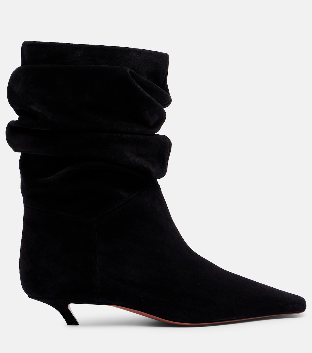 Jamie 25 suede ankle boots | Amina Muaddi