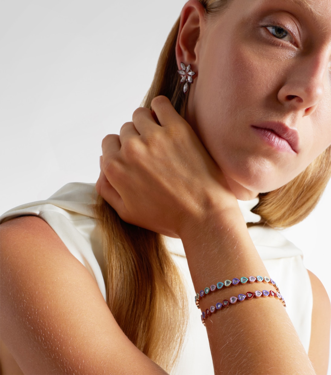 Candy Crush 18kt rose gold (750/1000) bracelet with diamonds | Kamyen